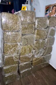 La droga dio un peso de mpas de media tonelada