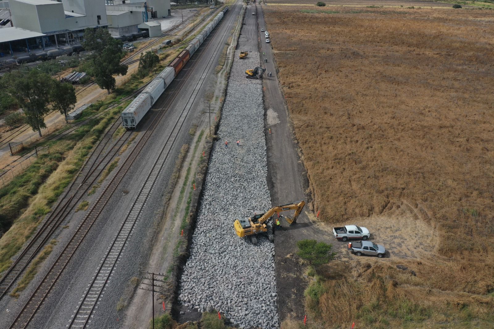 Las obras del tren de pasajeros Saltillo-Nuevo Laredo avanzan